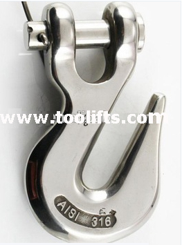 Stainless steel Clevis Grab Hook with latch