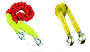 Emergency Tow Strap with Forged hooks
