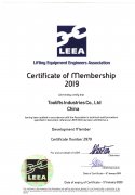 LEEA certificate
