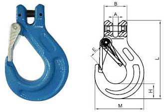 G100 Clevis Sling Hook With Cast Latch